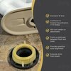 Everflow Toilet Gasket w/ Flange Fits 3''&4'' Toilet Bowl Waste Line, has Bolts TRZR1002